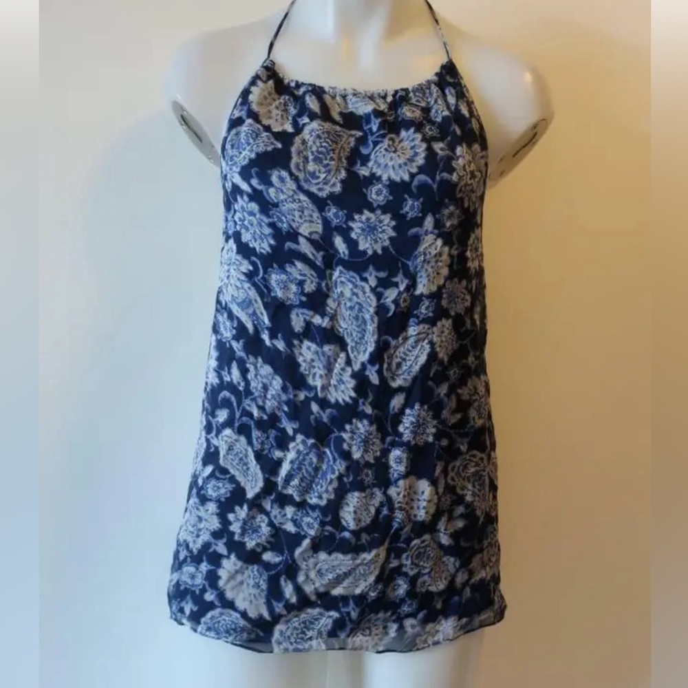 Alice & Olivia Open Back Halter Top